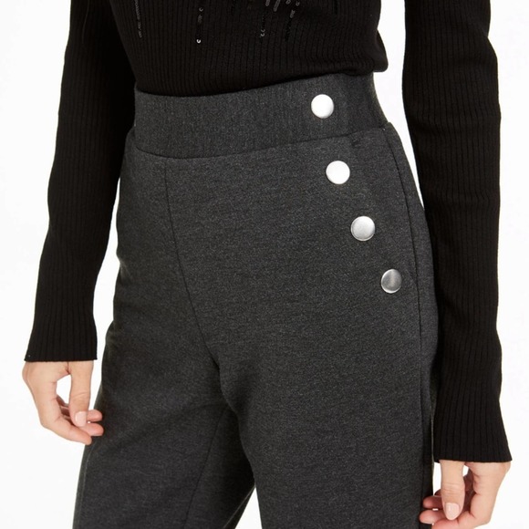 $79 INC INTERNATIONAL CONCEPTS Ponte Knit Stretch Boot Leg Pants 6 R - Picture 4 of 11